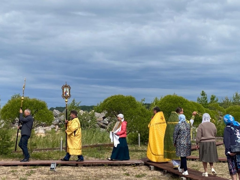 19 июня, в день памяти преподобного Ионы Клименецкого, в храме на территории АСУНЦ "Вытегра" состоялась божественная литургия