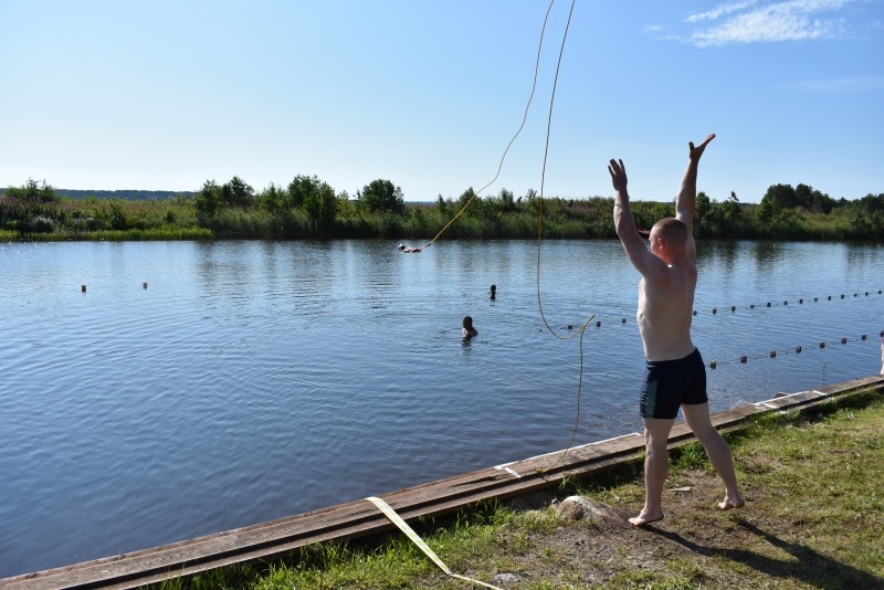 Соревнования продолжаются. Водный этап